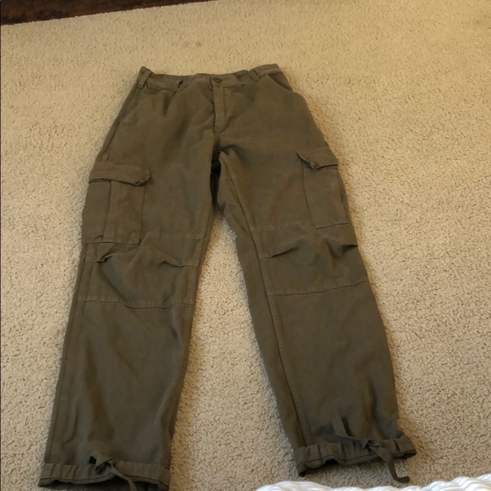 brandy melville john galt green cargo pants